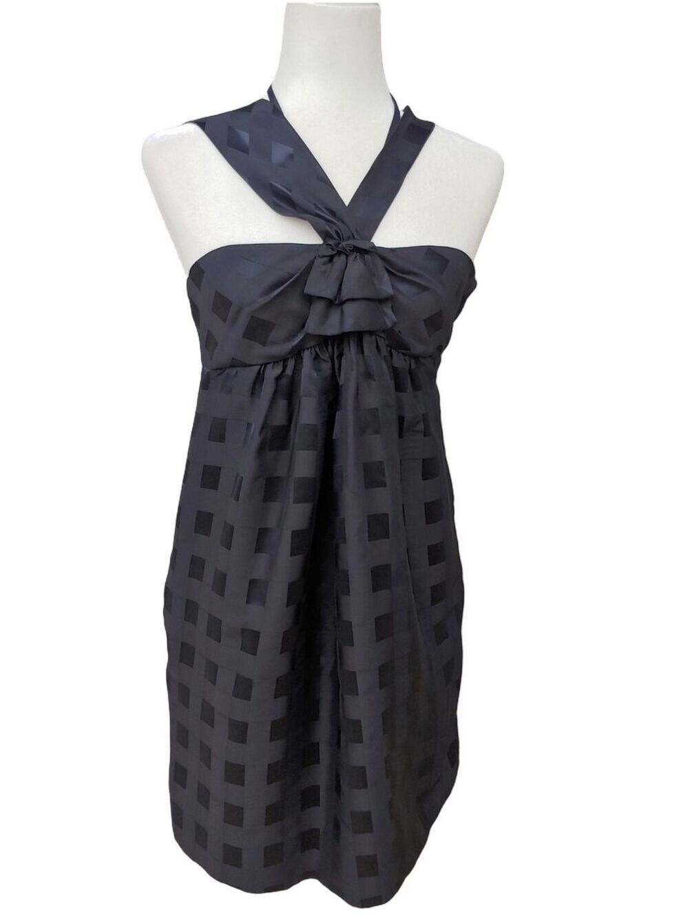 Marc by Marc Jacobs Black Silk Blend Evening Cocktail Dress Women's 4